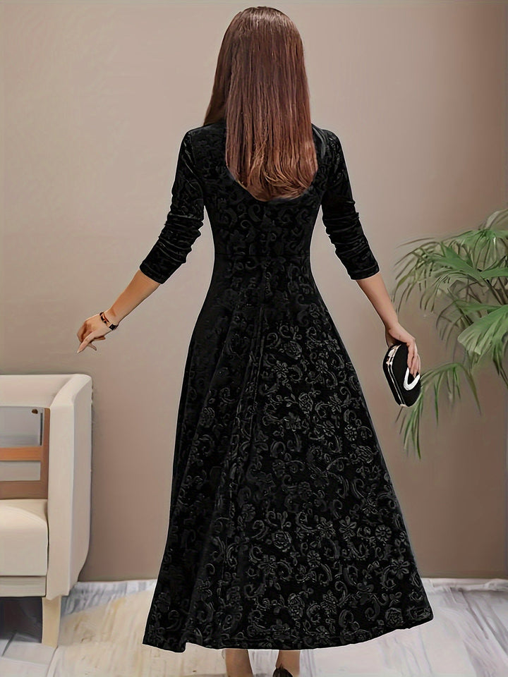 Isa | Maxikleid Elegante mit Muster