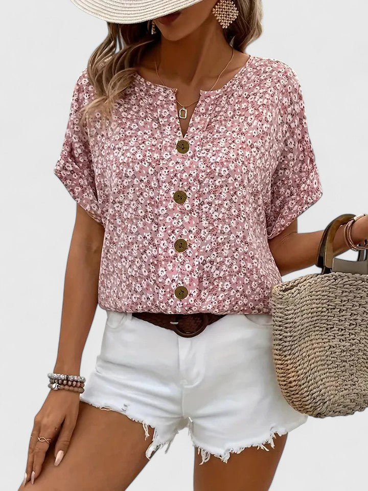 Christel | Elegante Blumen Top für den Sommer