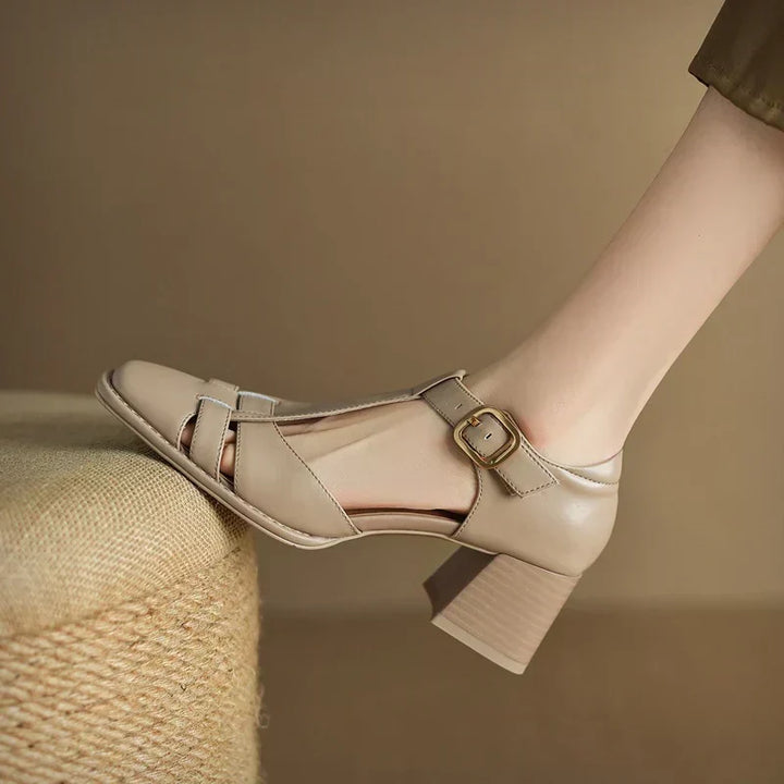 Famke | Sandalen mit quadratischer Zehenpartie