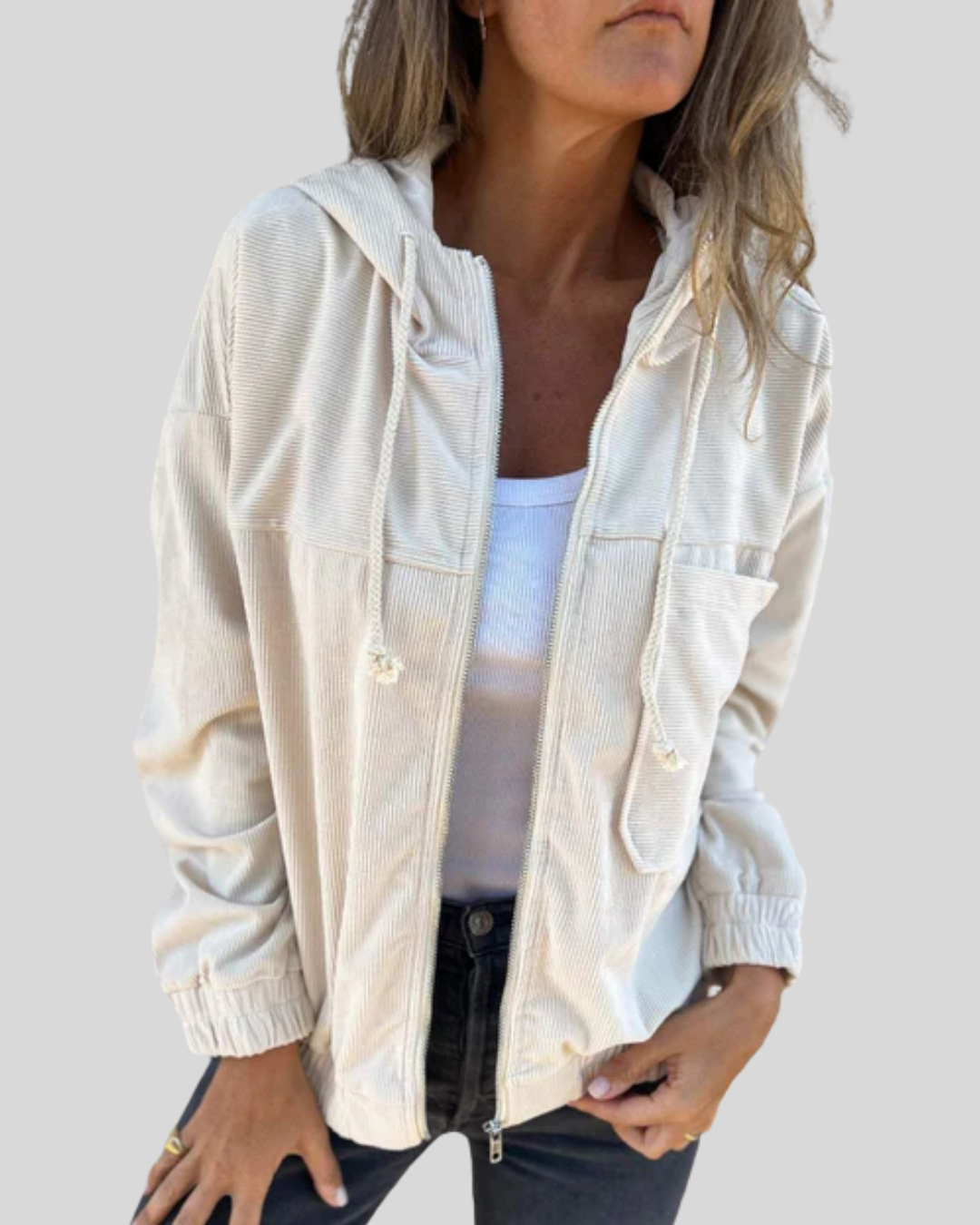 Zoë | Weiche Reißverschlussjacke