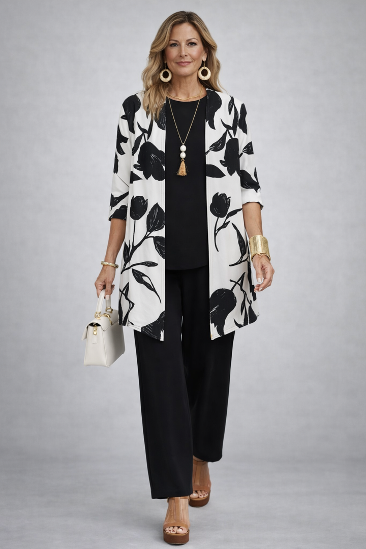 Thea | Dreiteiliges Set in Schwarz