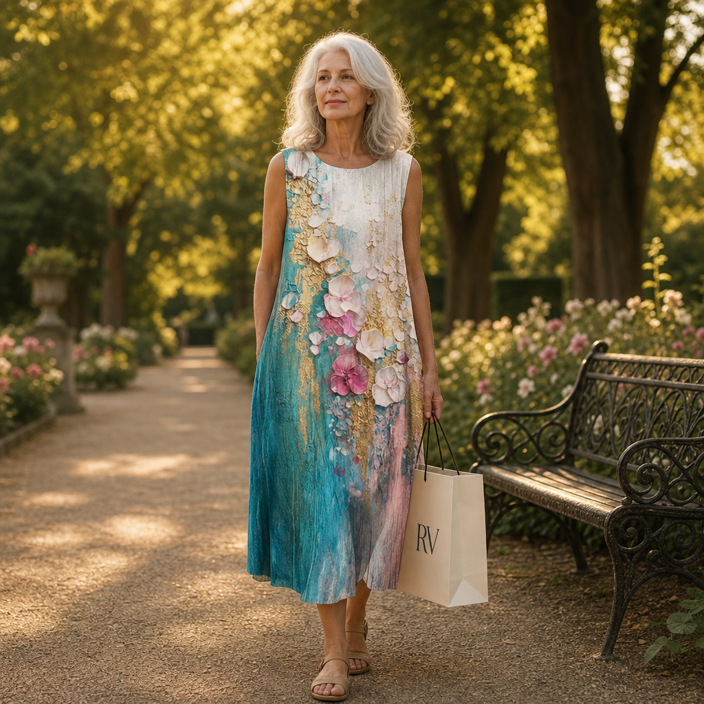 Floriane - Bequeme Sommerkleid ohne Ärmel