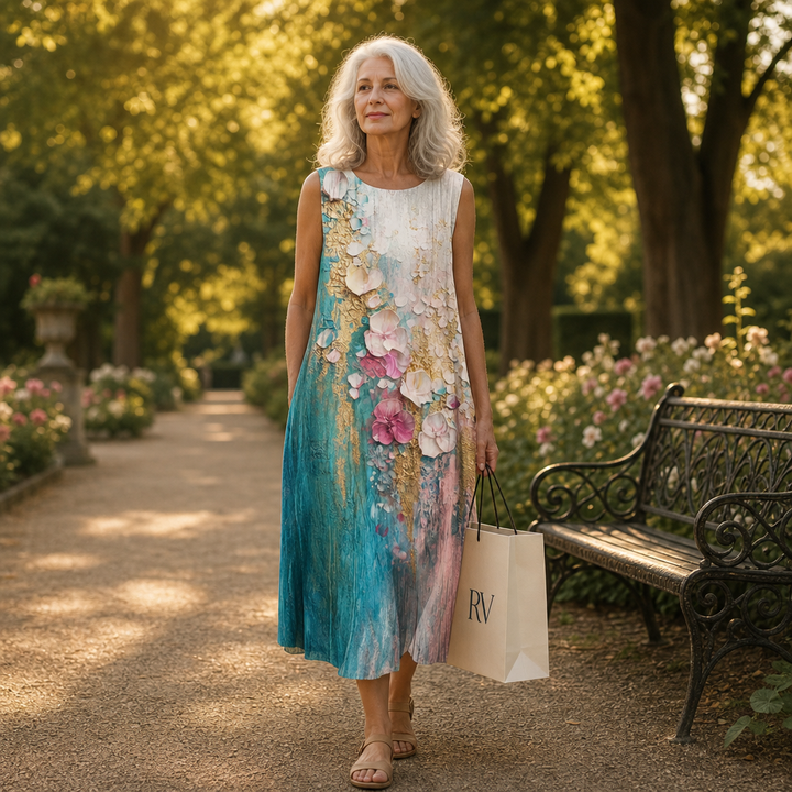 Floriane - Bequeme Sommerkleid ohne Ärmel