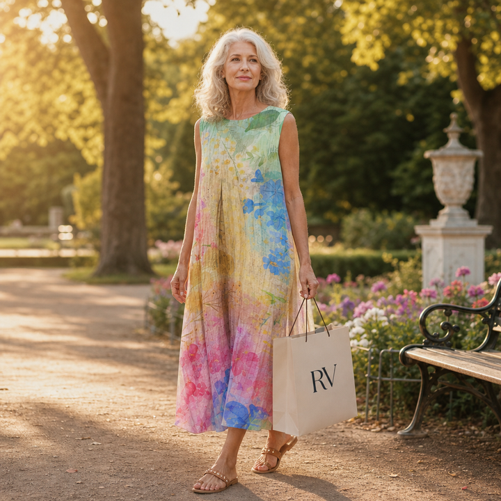 Laurine - Bequeme Sommerkleid ohne Ärmel