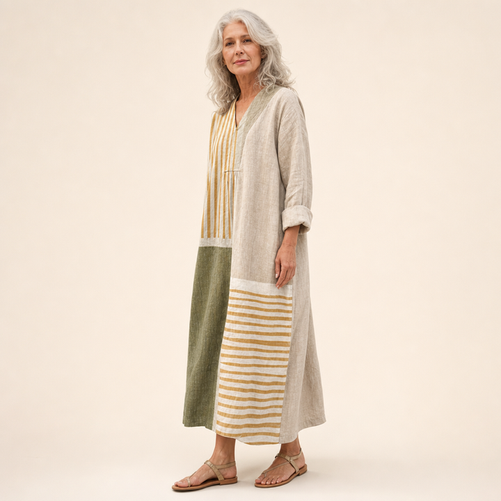 Tess - Flatterndes Bedrucktes Sommerkleid