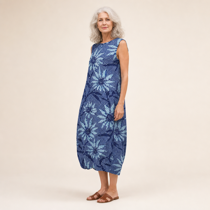 Adélaïde - Bequeme ärmellose Sommerkleid