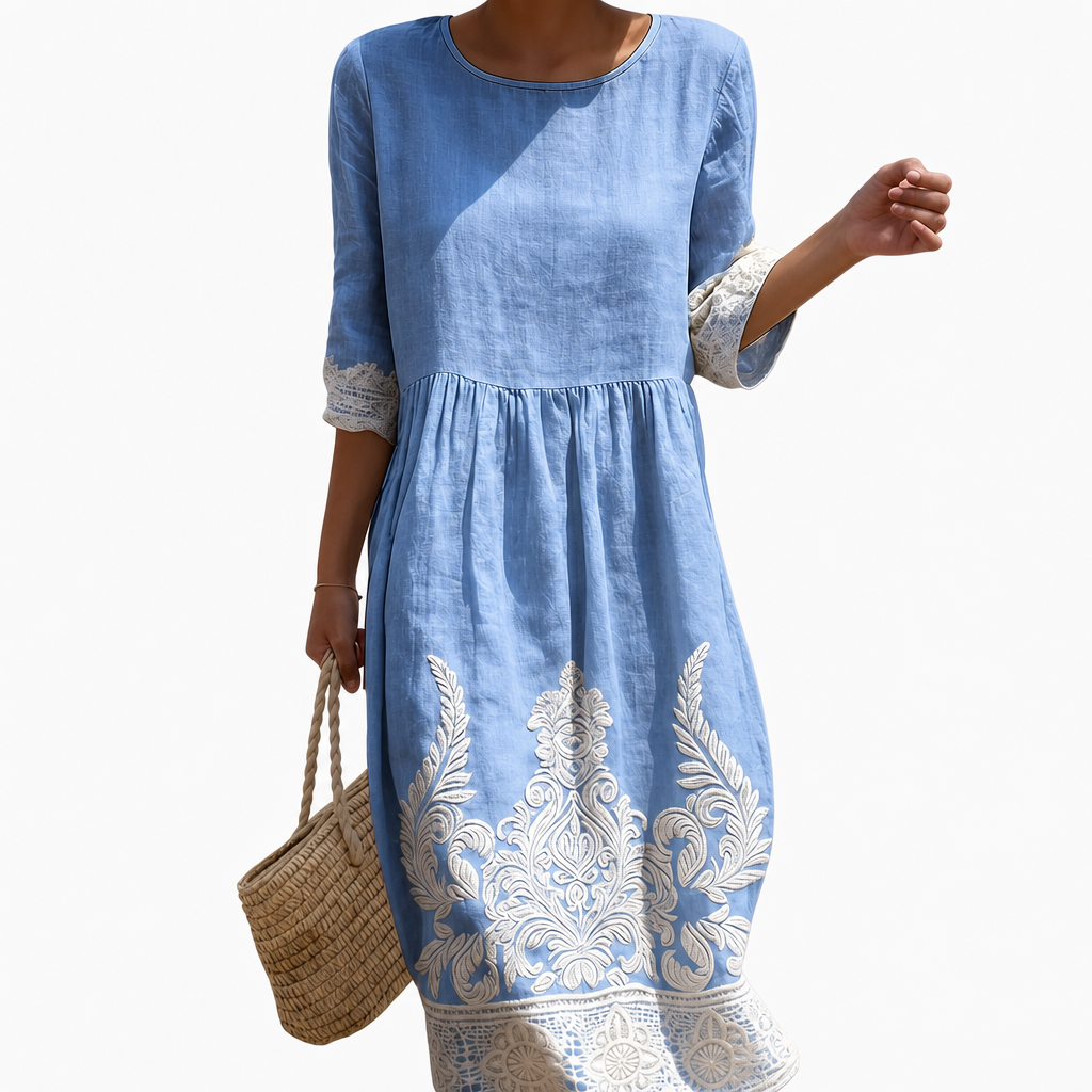 Margaux - Lässiges Damenkleid mit Blumenmuster.
