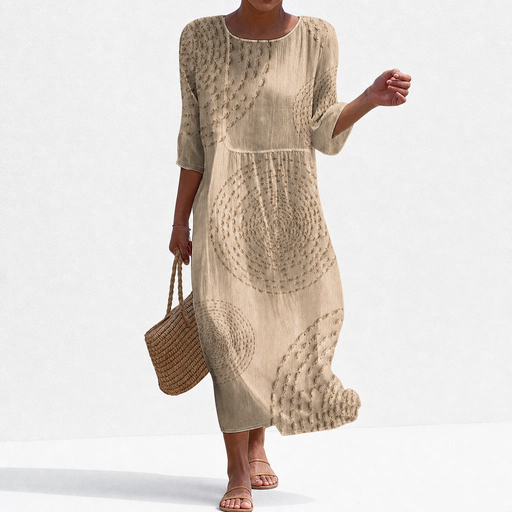 Juliette - Lässiges besticktes Kleid für Damen.