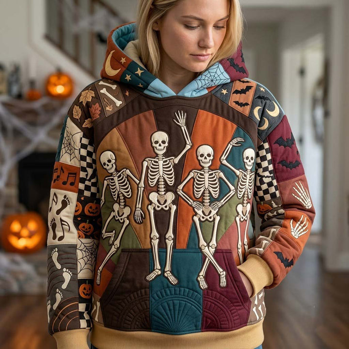 Gudrun | Gothic-Sweatshirt Totenköpfe bei Nacht