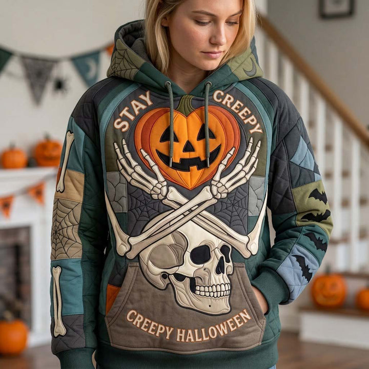 Lotte | Kapuzensweatshirt Totenköpfe bei Nacht