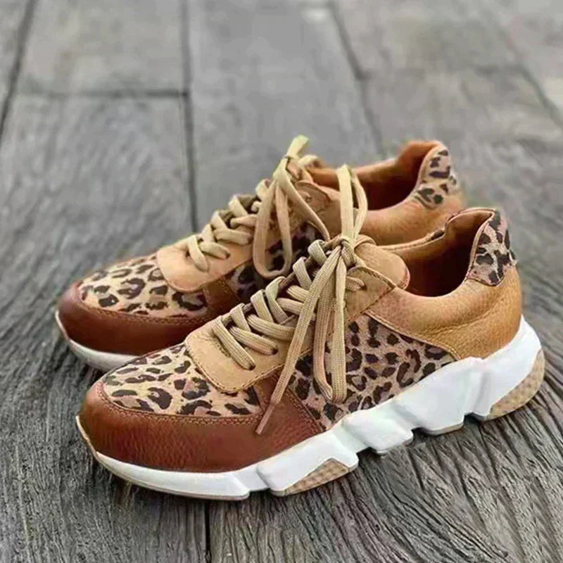 Inge | Bequeme Leoparden Sneakers