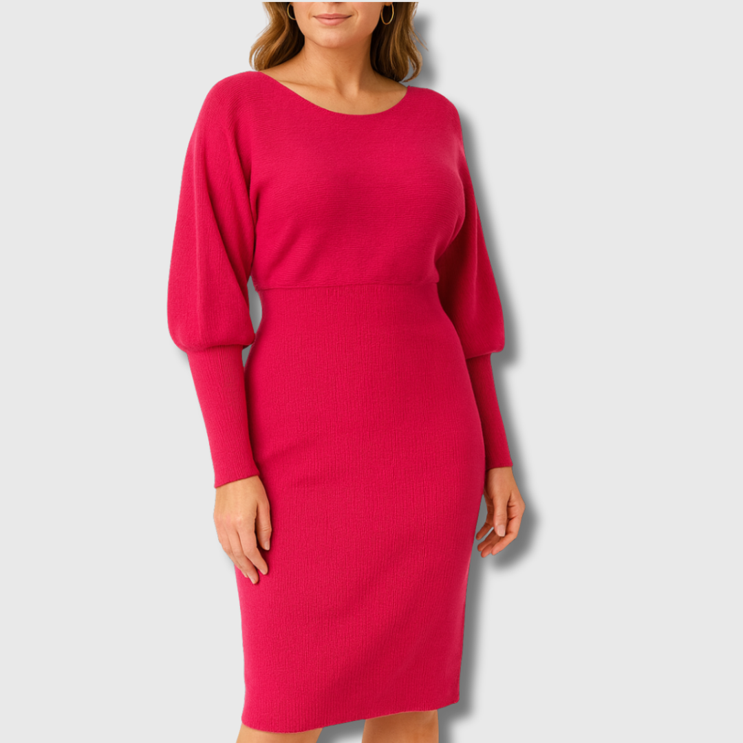 Ineke | Elegantes Strick-Midi-Kleid