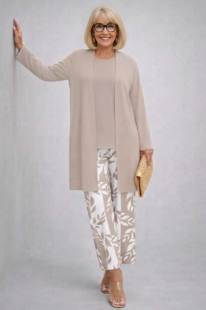 Ingrid | Dreiteiliges Set in Beige