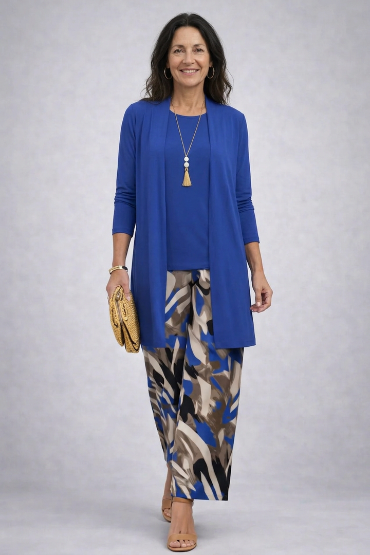 Fleur | Dreiteiliges Set in Blau
