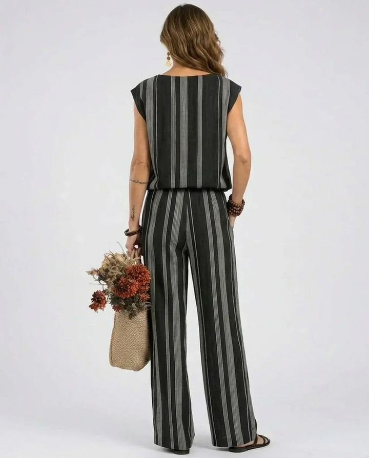 Annelies | Elegantes gestreiftes Set