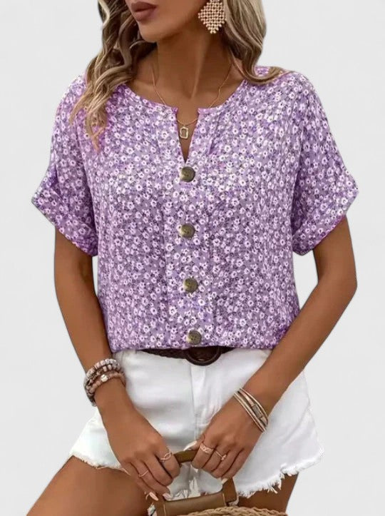 Christel | Elegante Blumen Top für den Sommer