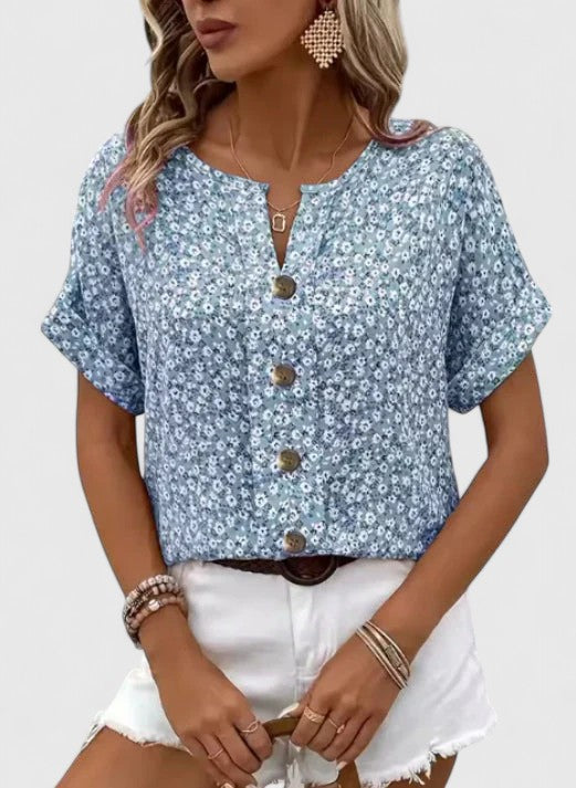 Christel | Elegante Blumen Top für den Sommer