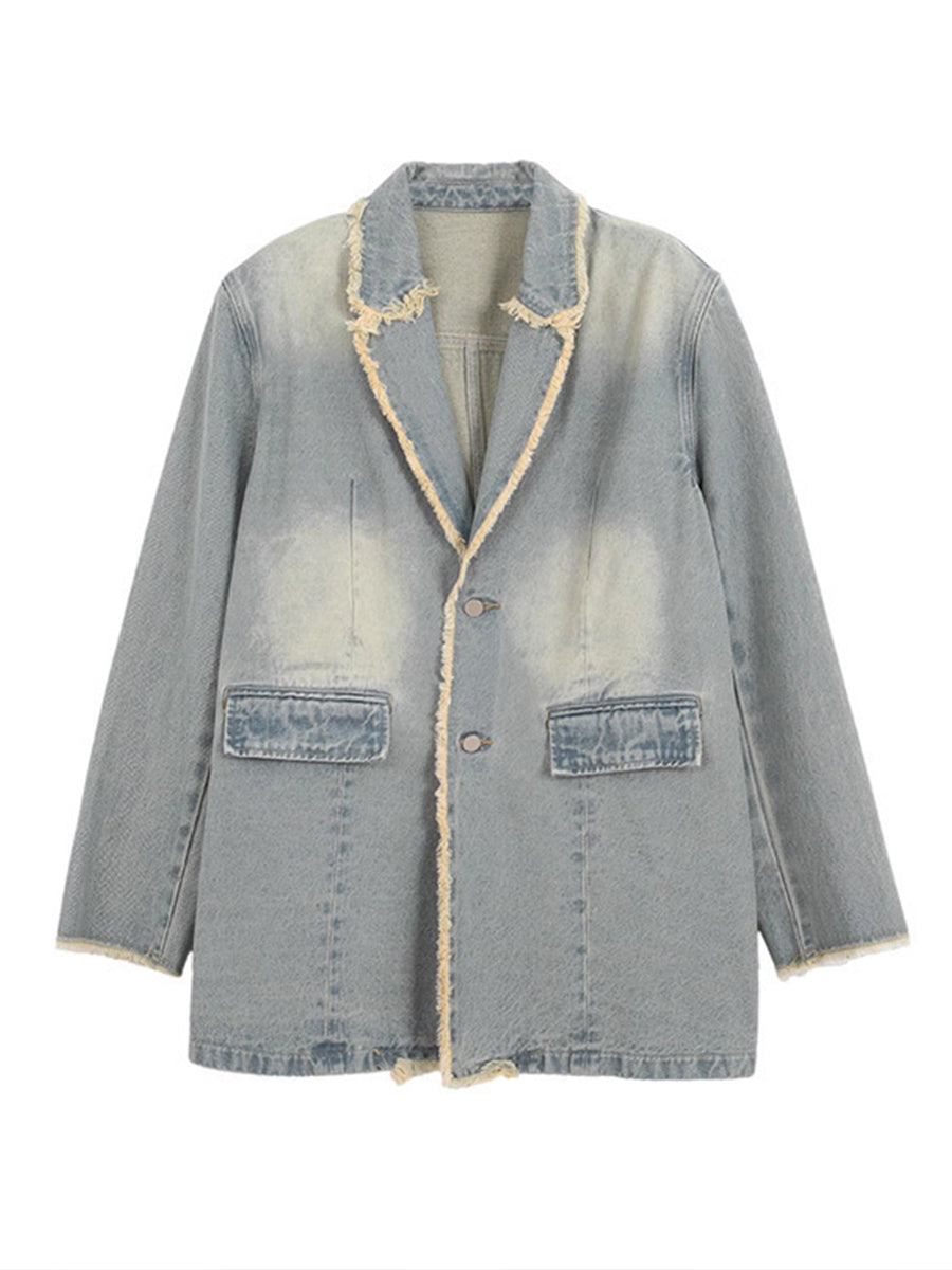 Hélène | Vintage Oversized Blazer mit Rohren Rändern