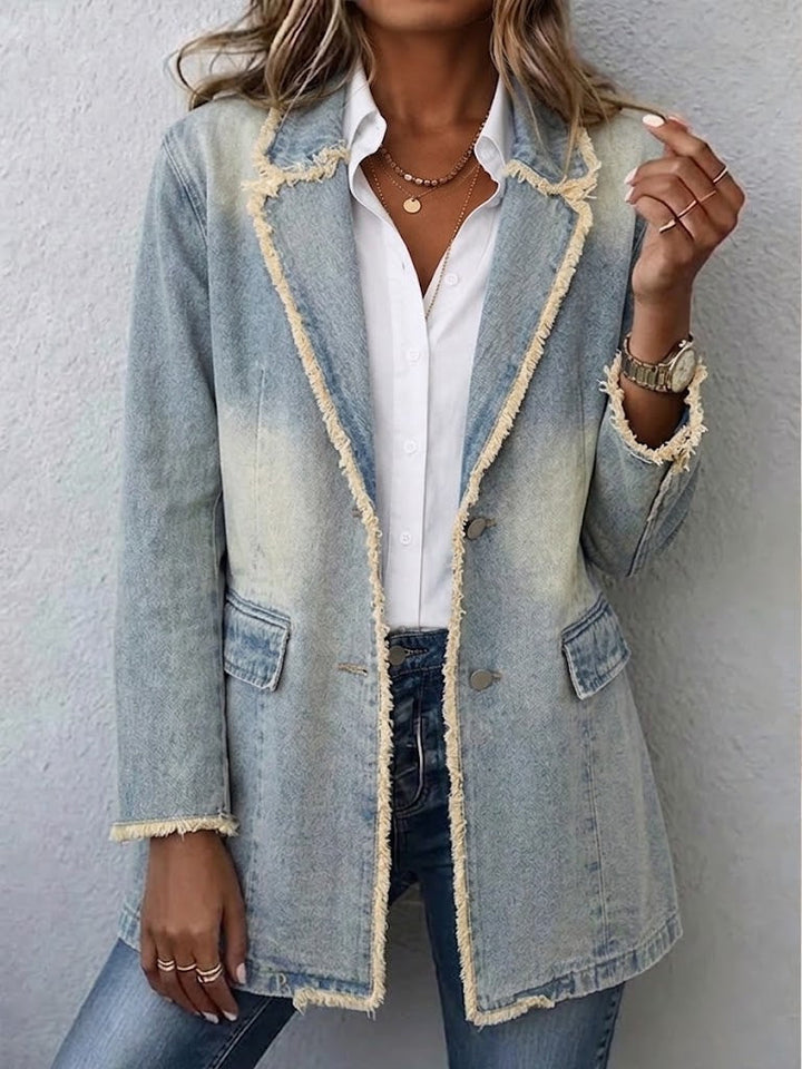 Hélène | Vintage Oversized Blazer mit Rohren Rändern