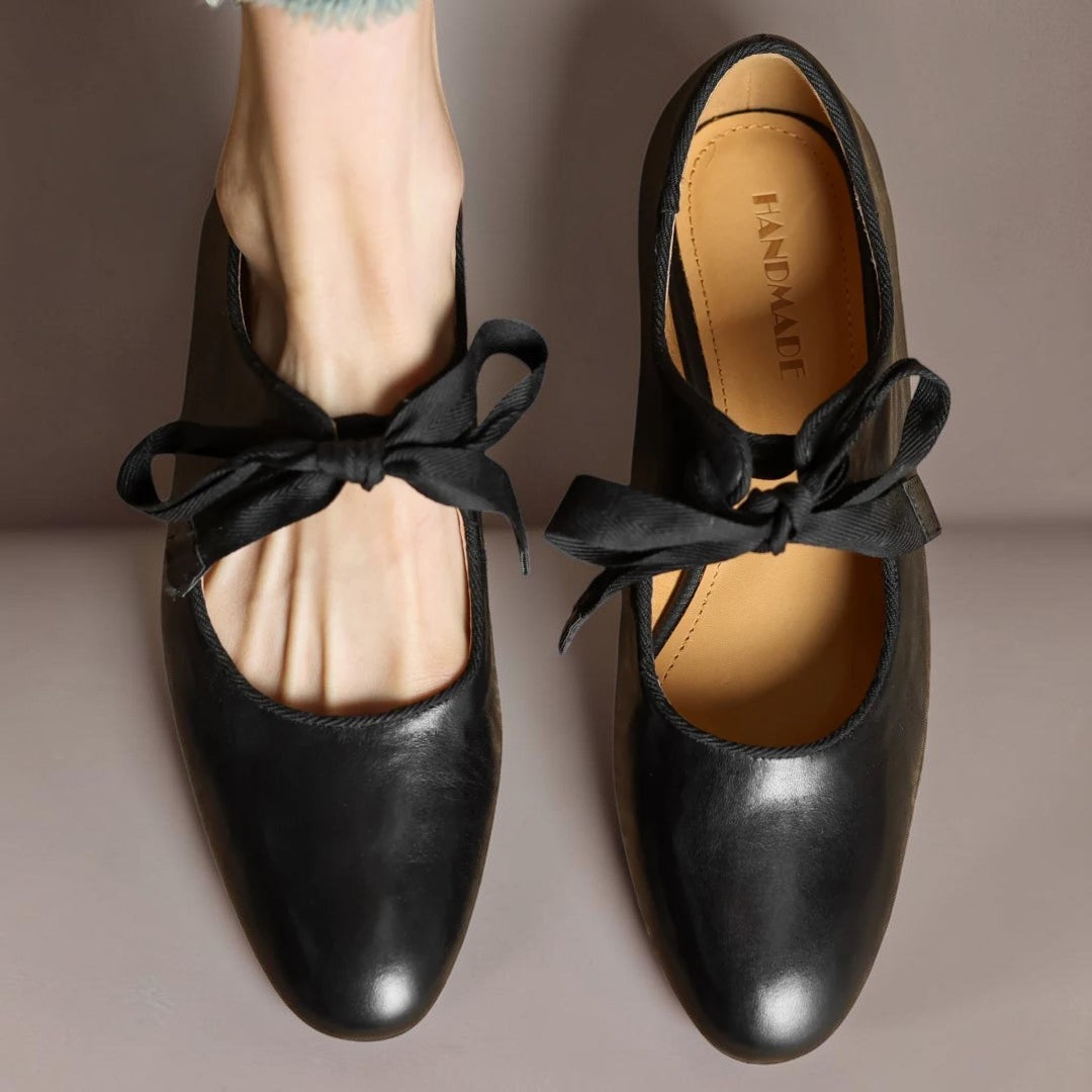 LIEKE | LEDER BALLERINAS MIT SCHLEIFE