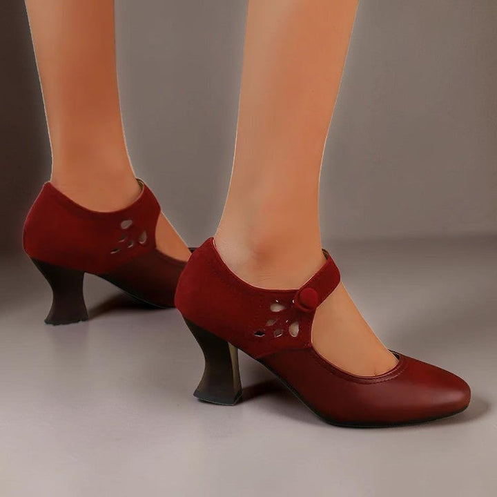 SASKIA | SUÈDE ANKLEBOOTIES MIT ABSATZ