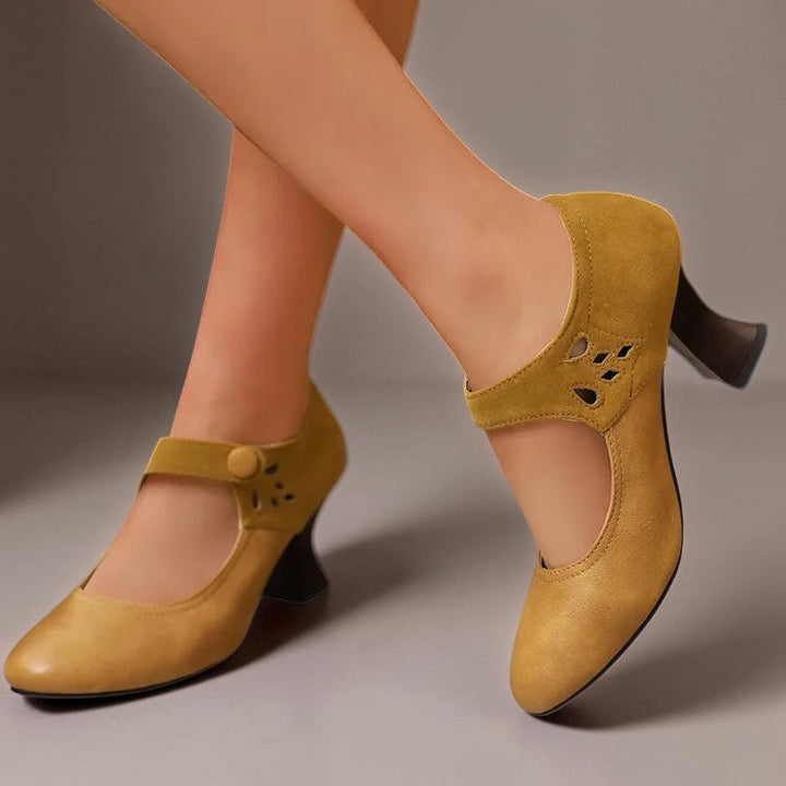 SASKIA | SUÈDE ANKLEBOOTIES MIT ABSATZ