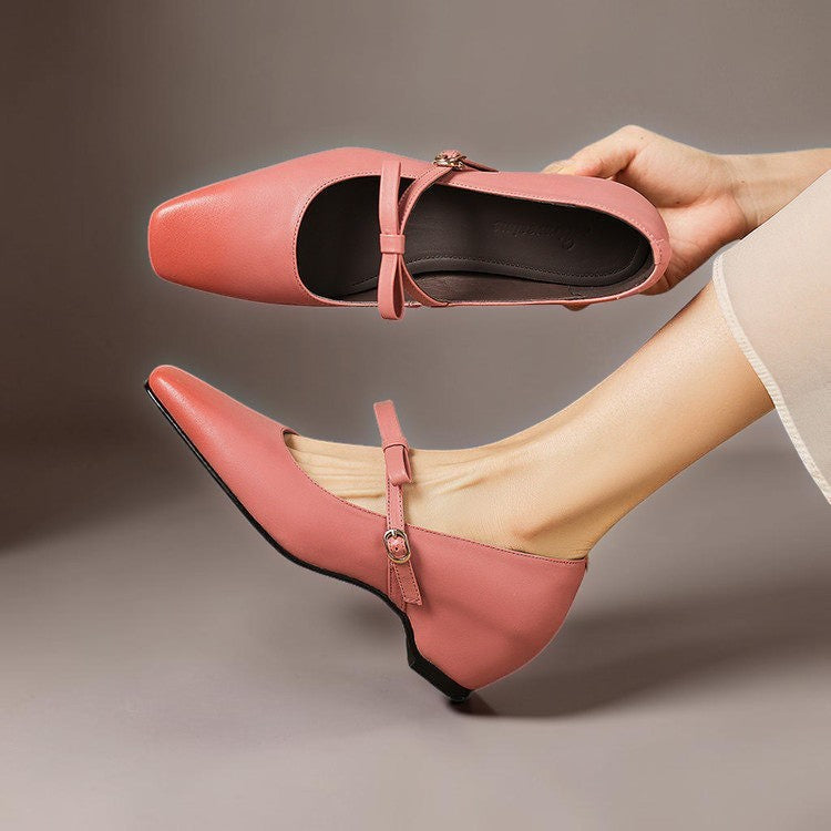 NOOR | ELEGANTE MARY JANES MIT SCHLEIFE