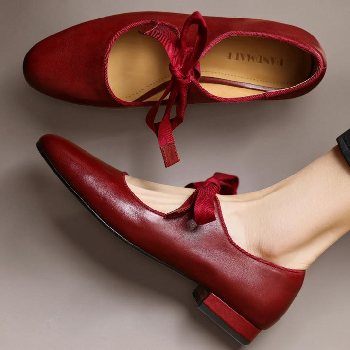 LIEKE | LEDER BALLERINAS MIT SCHLEIFE